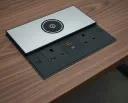 Tabletop Power Socket Embedded  Slip Open   2 Sockets UK &  1 USB A-1 USB C & 15W Wireless Charger