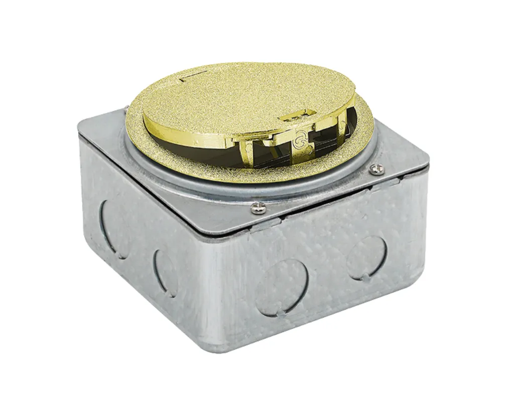 SINOAMIGO   SOB-5ZCC  Box Floor Socket  Mounted Socket Box (Gold)