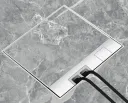 Stainless Steel Floor  Socket Box Marble Model Concealed  Pop up Electrical Socket  Outlet Grounding Socket